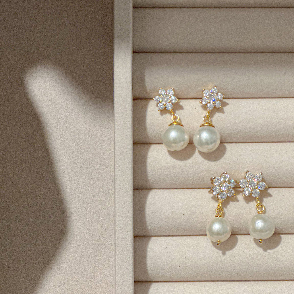 Rosita Pearl Dangling Earrings – Aniya Jewellery