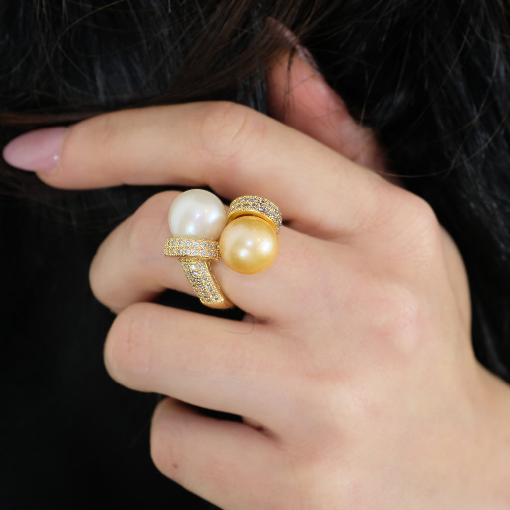 Gilda's Pearl Ring - Aniya Jewellery