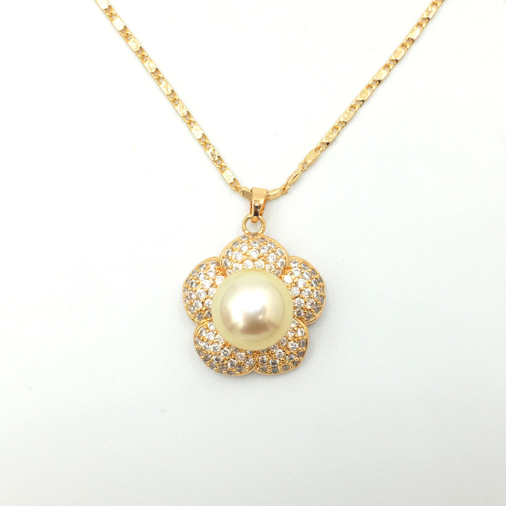 Chloris' Golden South Sea Pearl Necklace - Aniya Jewellery