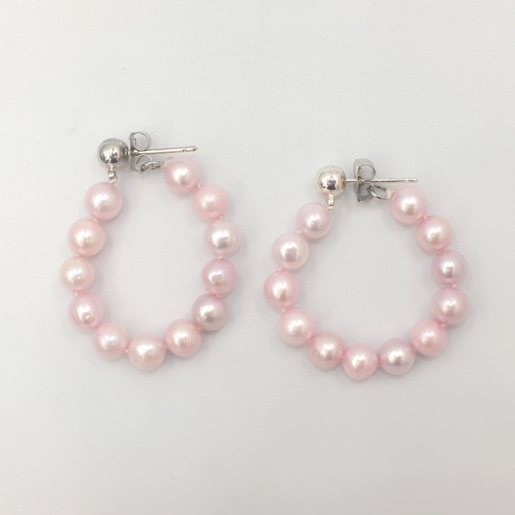 Cleo's Creola Style Pearl Earrings - Aniya Jewellery