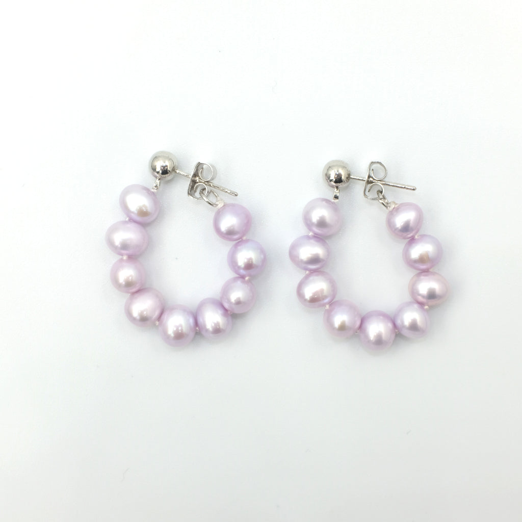 Cleo's Creola Style Pearl Earrings - Aniya Jewellery