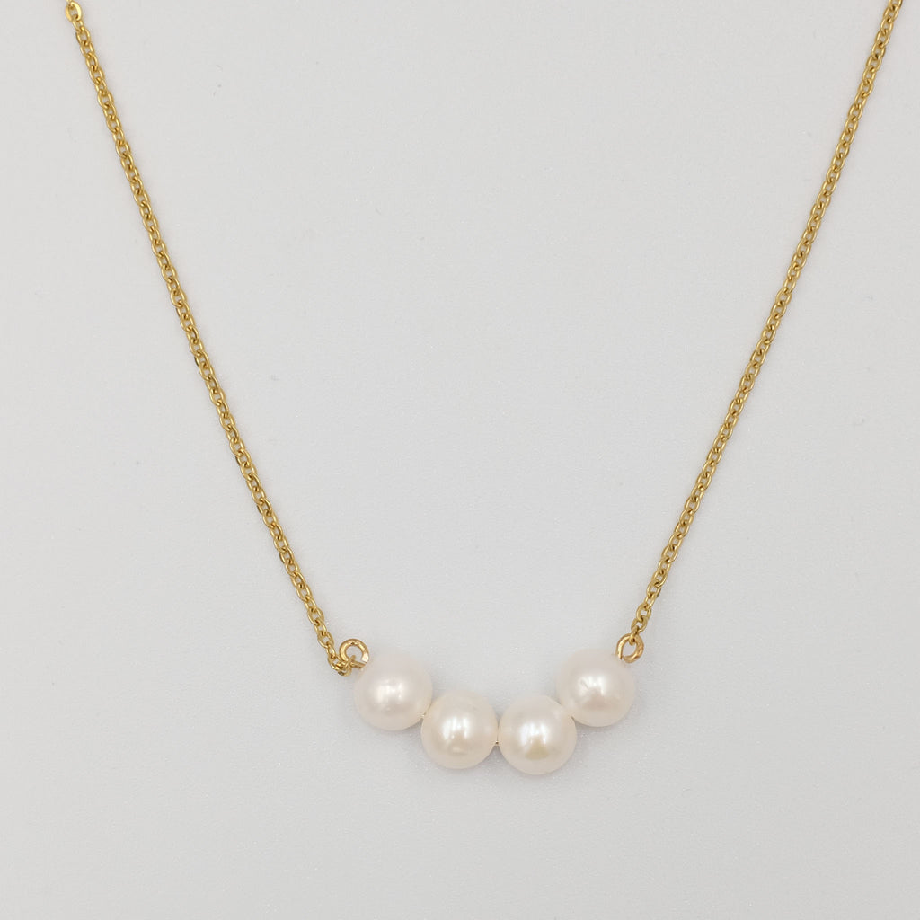 Four Friends Minimalist Pearl Necklace - Aniya Jewellery