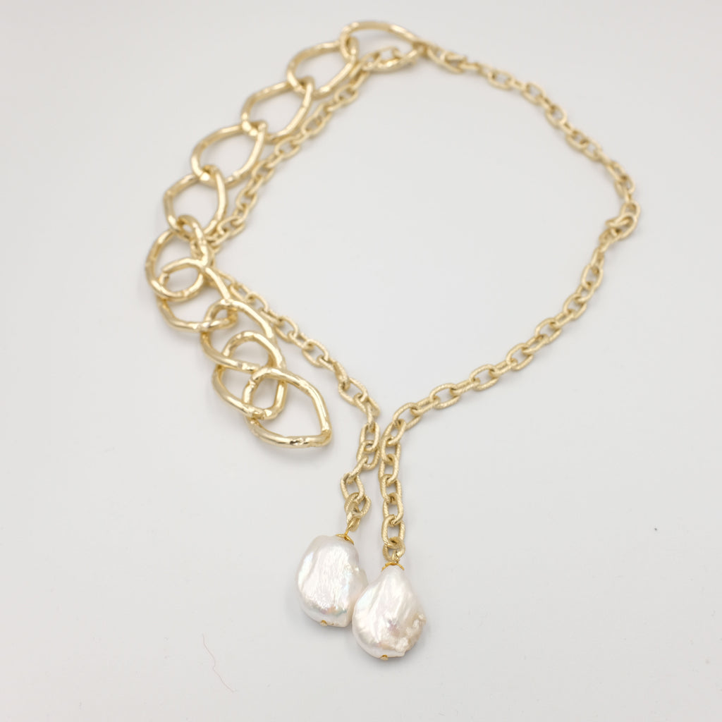 Hot Chunks Baroque Pearl Necklace - Aniya Jewellery