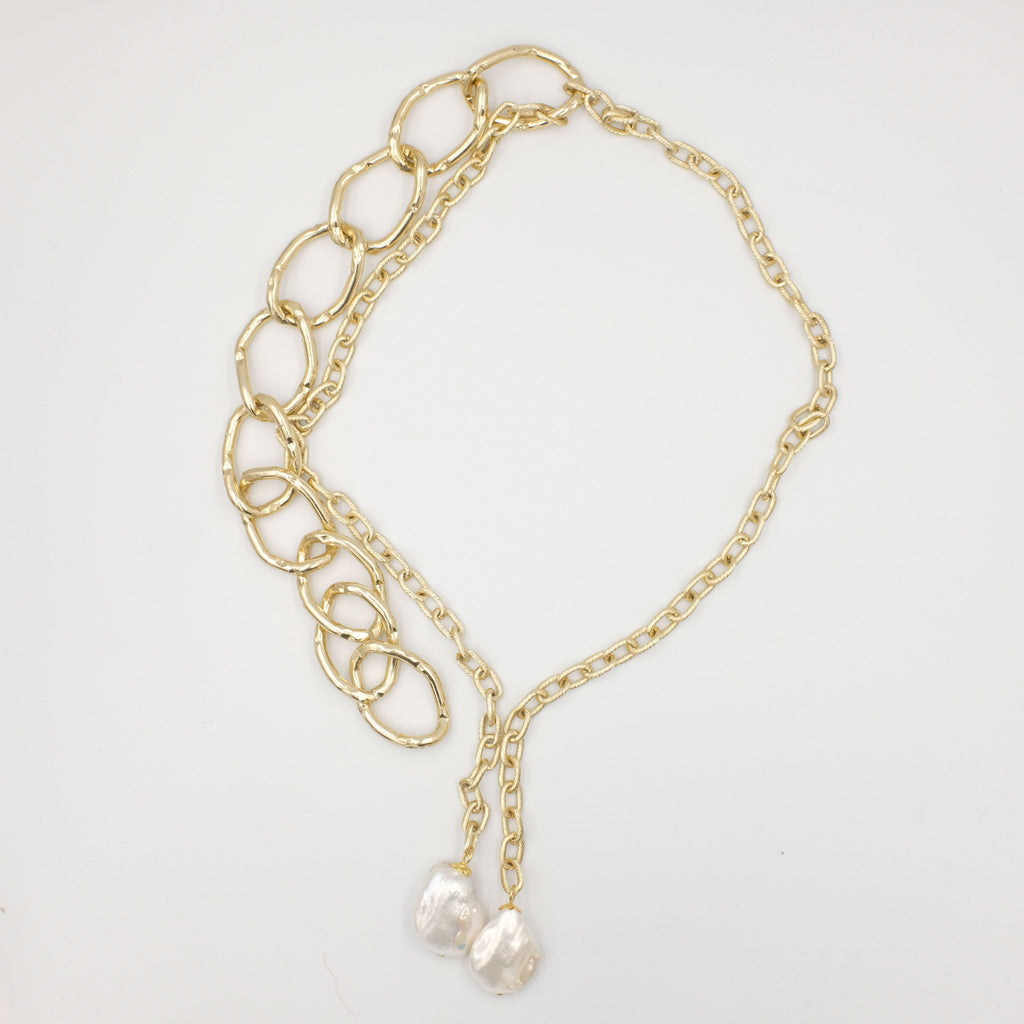 Hot Chunks Baroque Pearl Necklace - Aniya Jewellery