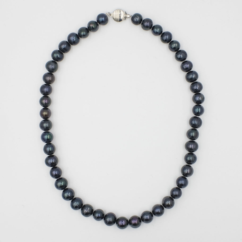 Alina Black Coloured Freshwater Pearl Necklace