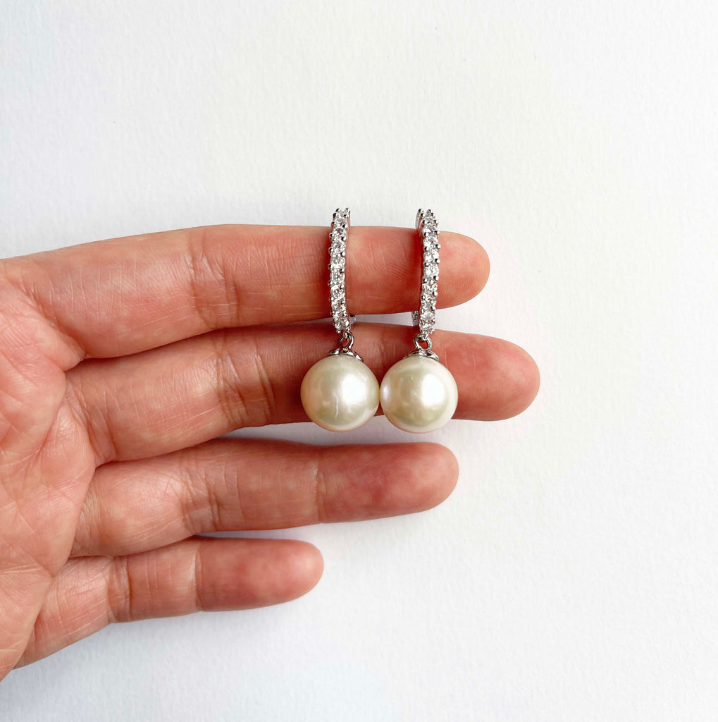 Emile Loop with Pearl Earrings