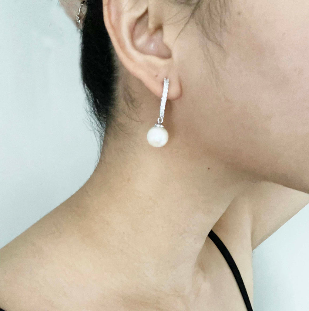 Emile Loop with Pearl Earrings