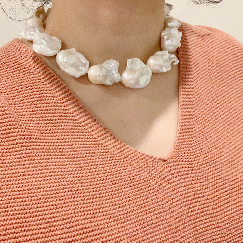 Baroque Pearl choker Necklace